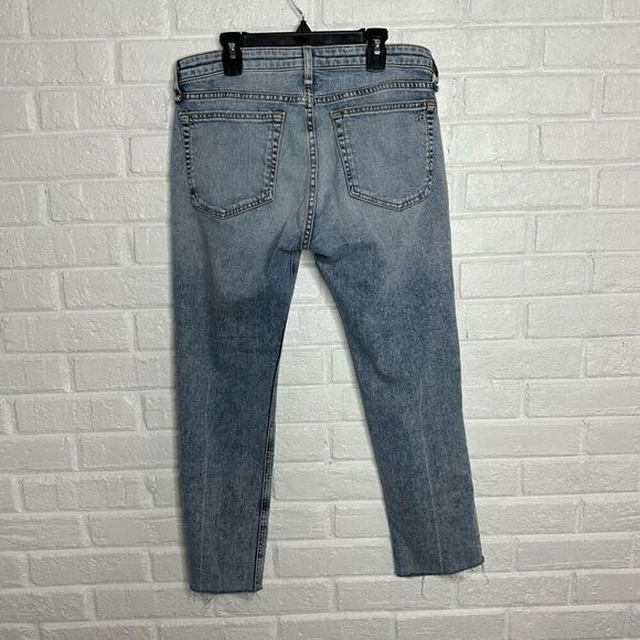 Rag & Bone Dre Low Rise Slim Boyfriend Jeans in Stella Distressed size 27 - Picture 5 of 7